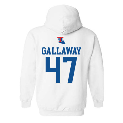 LA Tech - NCAA Softball : Bradi Gallaway - Generic Shersey Hooded Sweatshirt-1