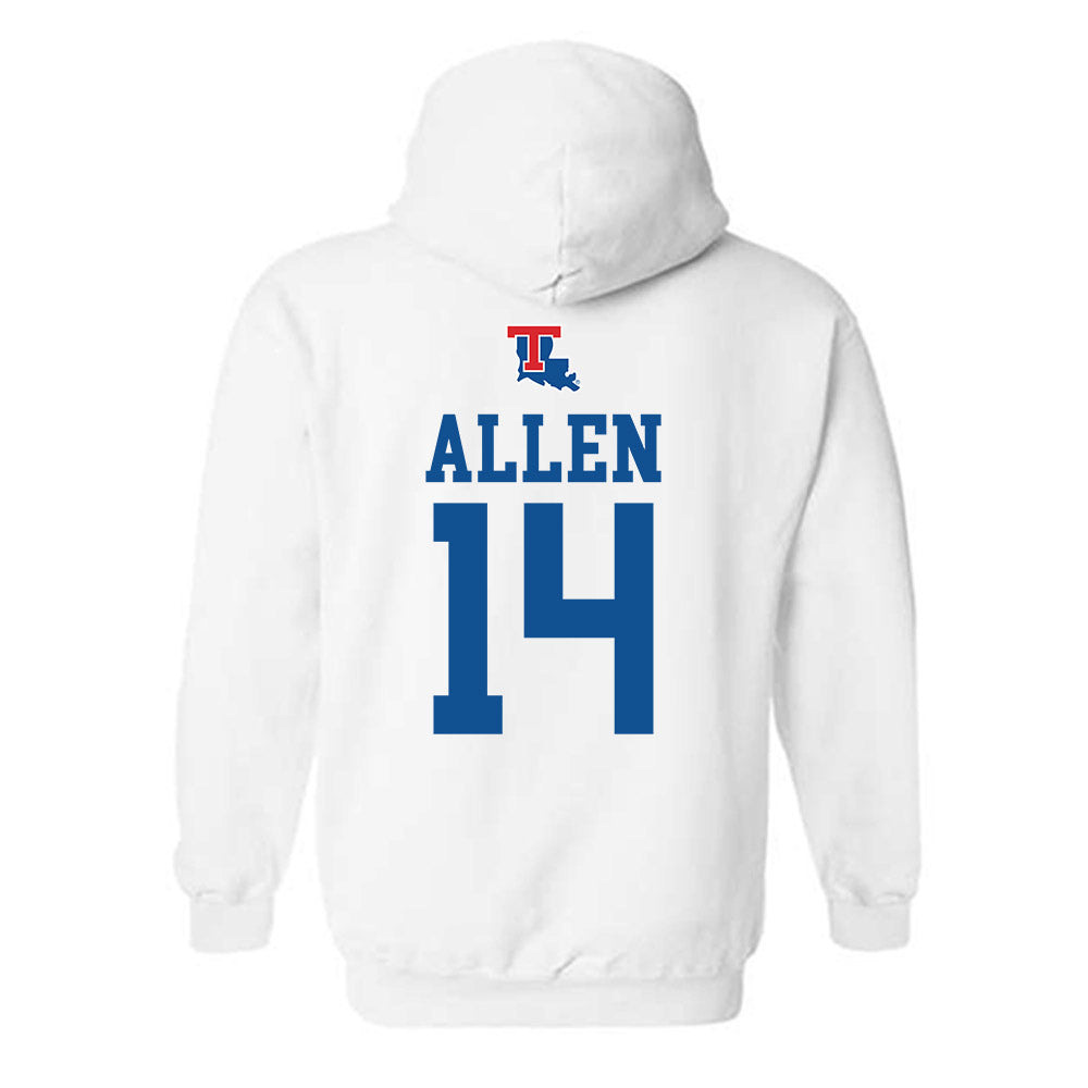 LA Tech - NCAA Men's Basketball : Will Allen - Generic Shersey Hooded Sweatshirt-1