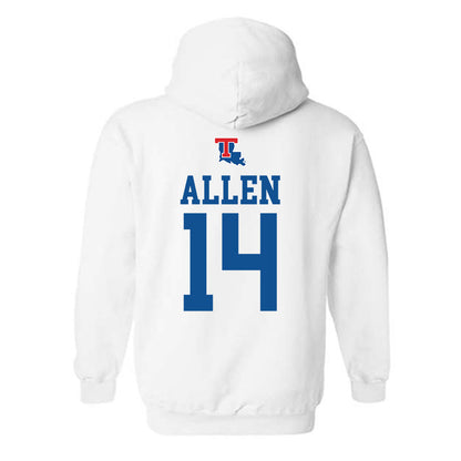 LA Tech - NCAA Men's Basketball : Will Allen - Generic Shersey Hooded Sweatshirt-1