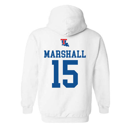 LA Tech - NCAA Women's Basketball : Jordan Marshall - Generic Shersey Hooded Sweatshirt-1