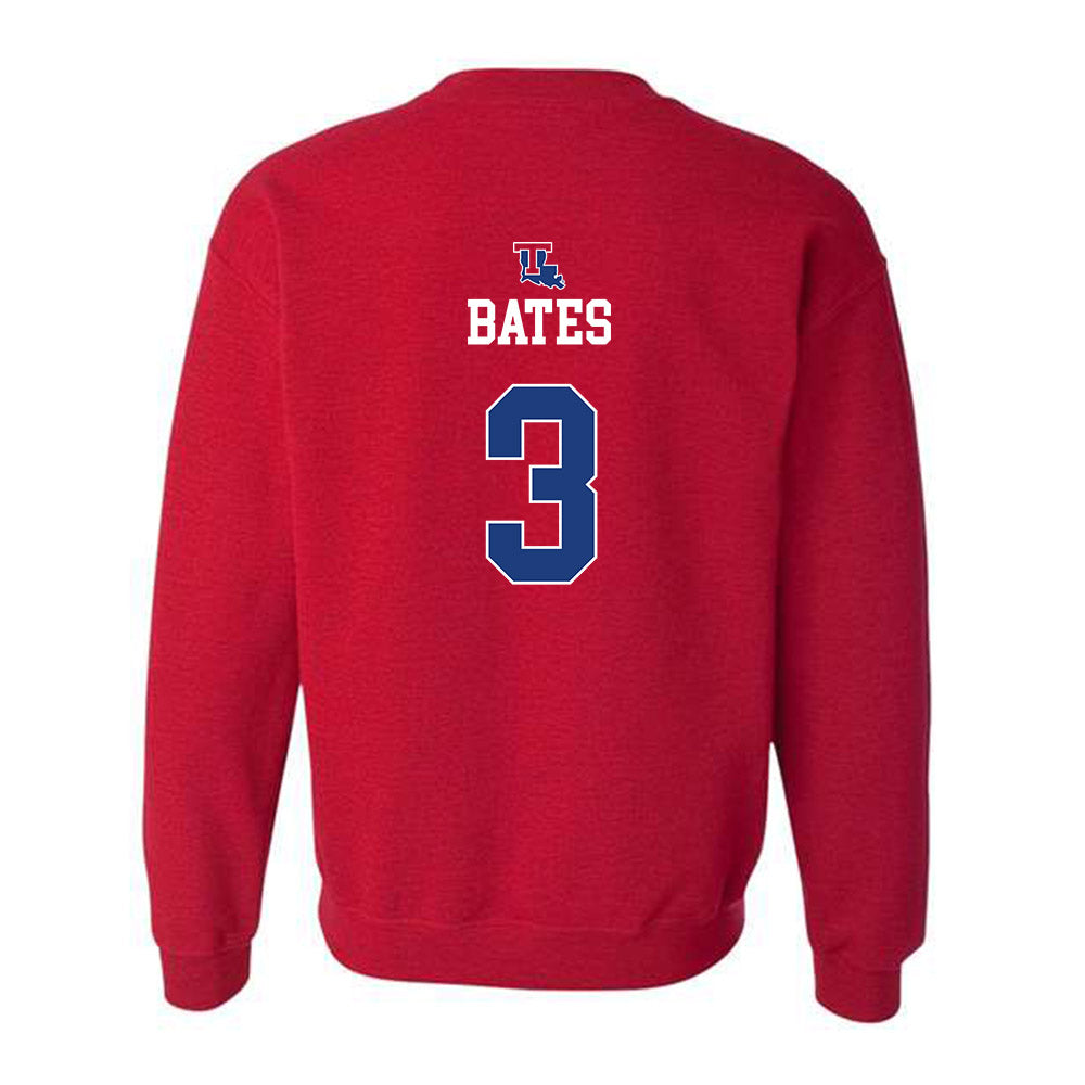LA Tech - NCAA Men's Basketball : A.J. Bates - Generic Shersey Crewneck Sweatshirt-1