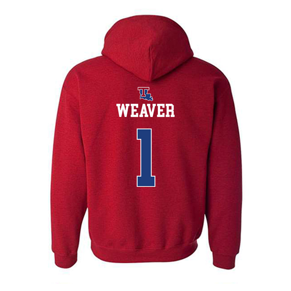 LA Tech - NCAA Women's Basketball : Alexia Weaver - Generic Shersey Hooded Sweatshirt-1