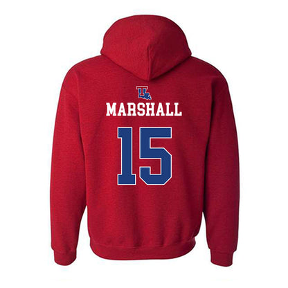 LA Tech - NCAA Women's Basketball : Jordan Marshall - Generic Shersey Hooded Sweatshirt-1