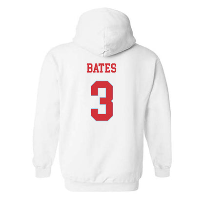 LA Tech - NCAA Men's Basketball : A.J. Bates - Generic Shersey Hooded Sweatshirt-1
