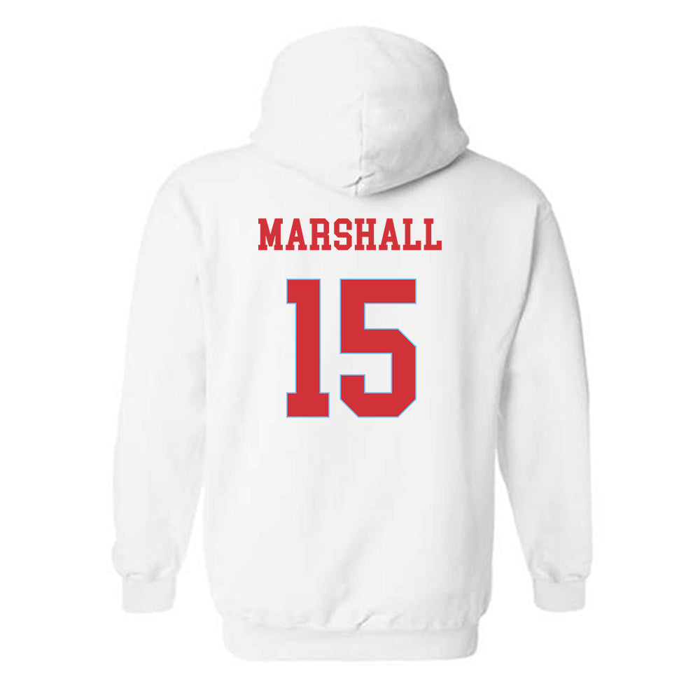 LA Tech - NCAA Women's Basketball : Jordan Marshall - Generic Shersey Hooded Sweatshirt-1