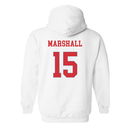 LA Tech - NCAA Women's Basketball : Jordan Marshall - Generic Shersey Hooded Sweatshirt-1