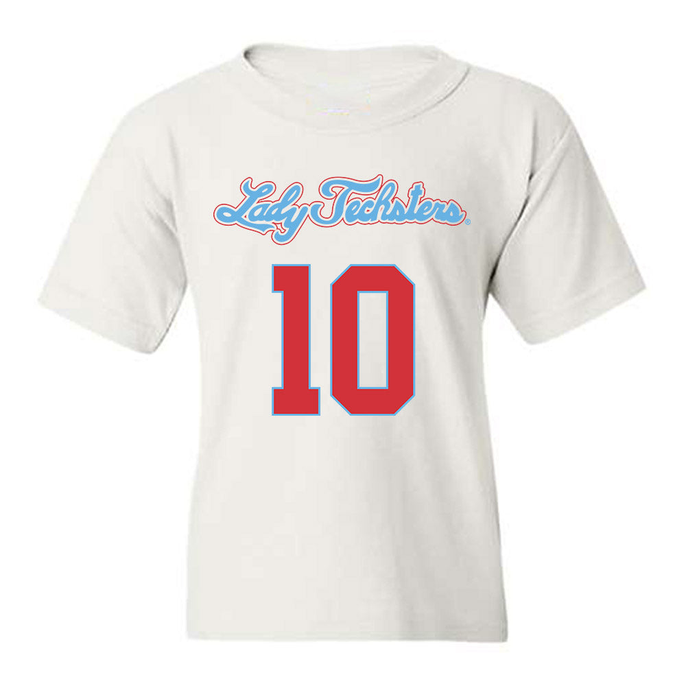 LA Tech - NCAA Women's Basketball : Melissa Mwanza - Generic Shersey Youth T-Shirt-0
