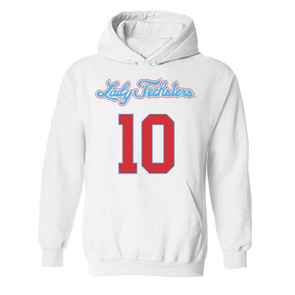 LA Tech - NCAA Women's Basketball : Melissa Mwanza - Generic Shersey Hooded Sweatshirt-0