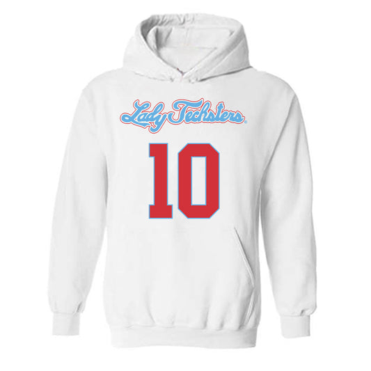 LA Tech - NCAA Women's Basketball : Melissa Mwanza - Generic Shersey Hooded Sweatshirt-0