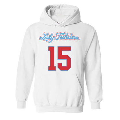 LA Tech - NCAA Women's Basketball : Jordan Marshall - Generic Shersey Hooded Sweatshirt-0