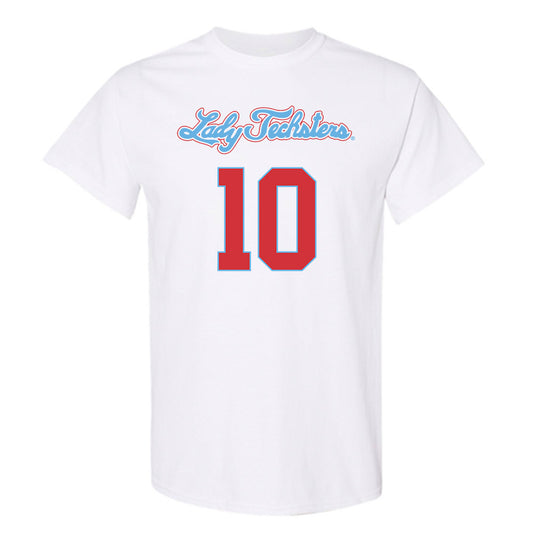 LA Tech - NCAA Women's Basketball : Melissa Mwanza - Generic Shersey T-Shirt-0