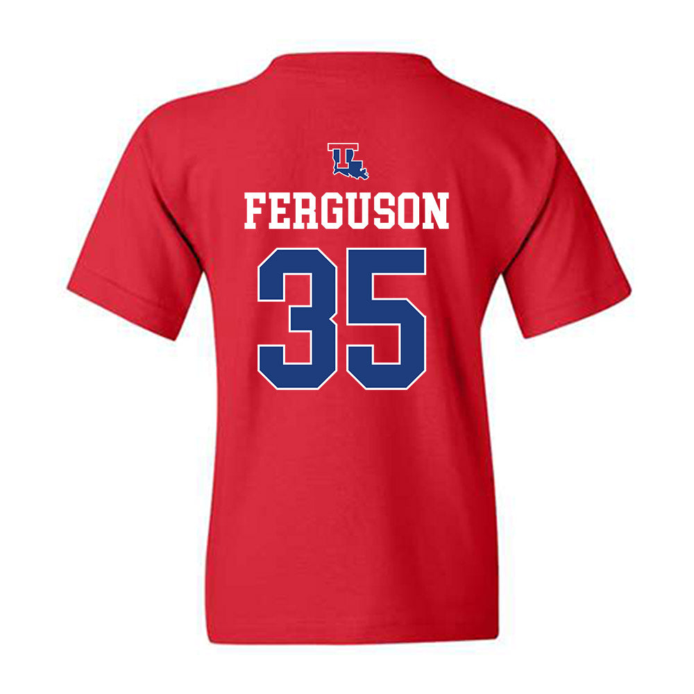 LA Tech - NCAA Baseball : Drew Ferguson - Sports Shersey Youth T-Shirt-1