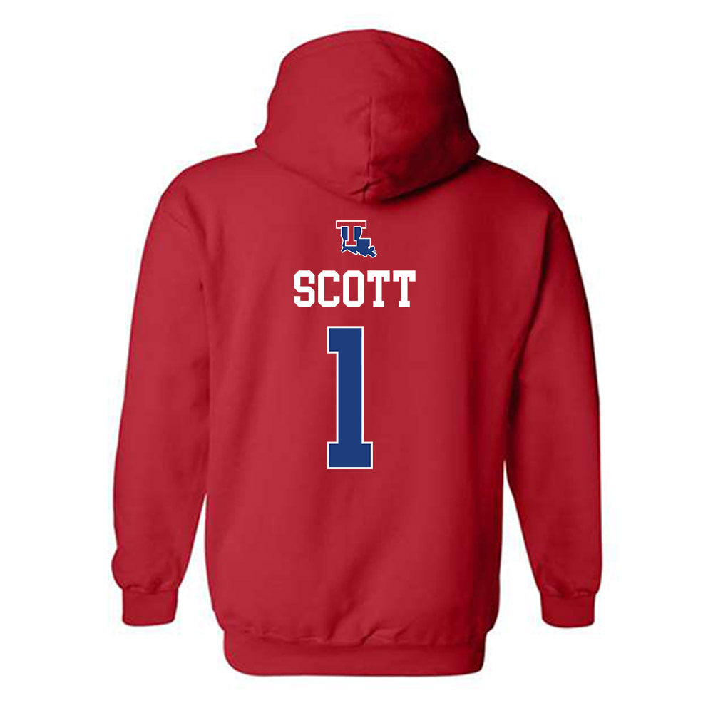 LA Tech - NCAA Baseball : Wesley Scott - Sports Shersey Hooded Sweatshirt-1