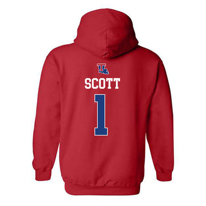LA Tech - NCAA Baseball : Wesley Scott - Sports Shersey Hooded Sweatshirt-1