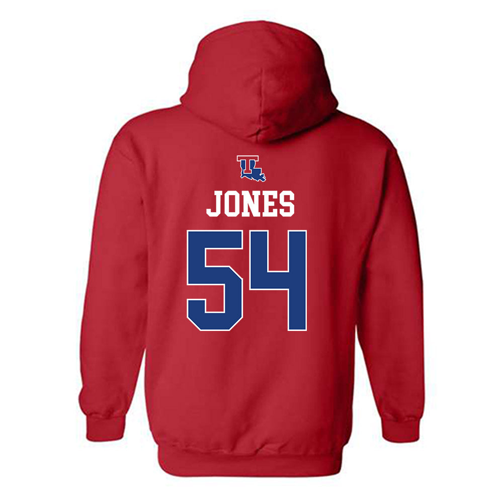 LA Tech - NCAA Baseball : Jackson Jones - Sports Shersey Hooded Sweatshirt-1