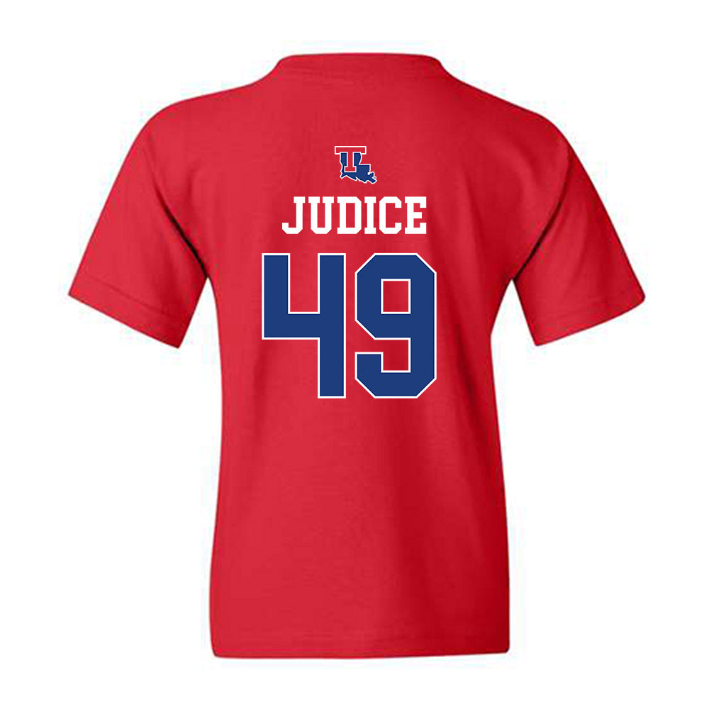 LA Tech - NCAA Baseball : Ethan Judice - Sports Shersey Youth T-Shirt-1
