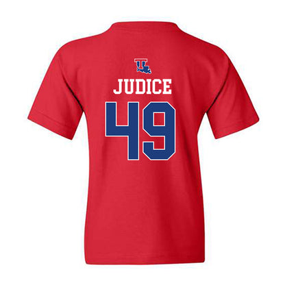 LA Tech - NCAA Baseball : Ethan Judice - Sports Shersey Youth T-Shirt-1