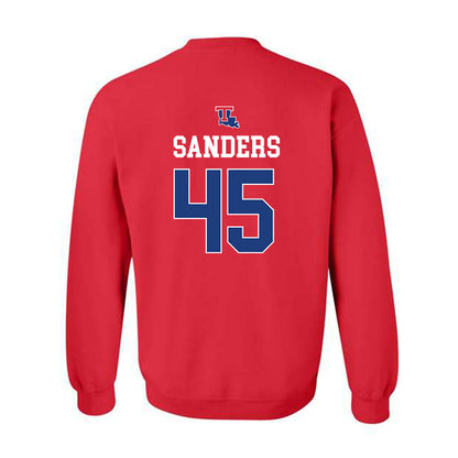 LA Tech - NCAA Baseball : Easton Sanders - Sports Shersey Crewneck Sweatshirt-1