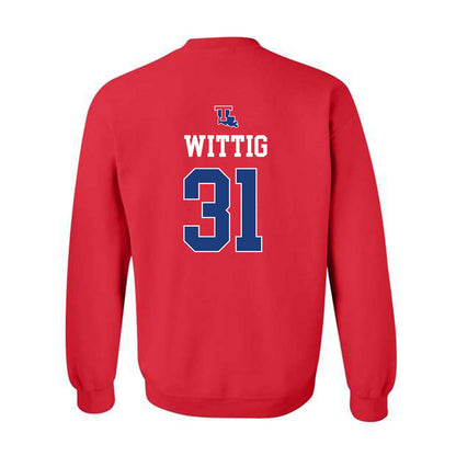 LA Tech - NCAA Baseball : Joey Wittig - Sports Shersey Crewneck Sweatshirt-1