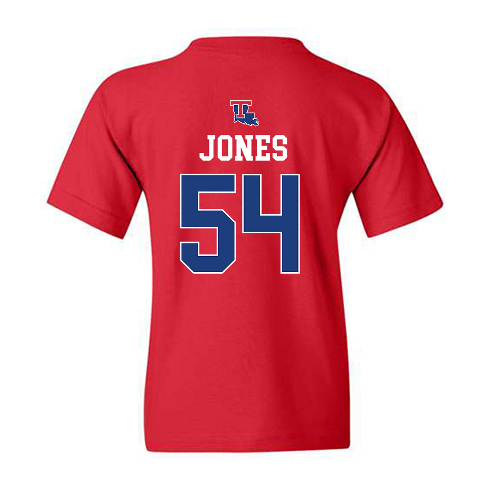 LA Tech - NCAA Baseball : Jackson Jones - Sports Shersey Youth T-Shirt-1