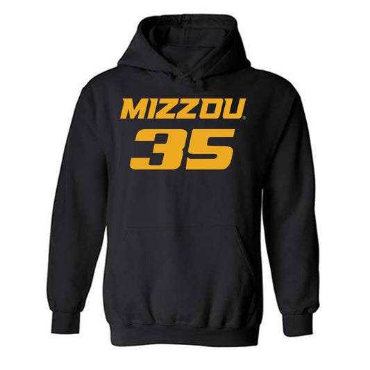 Missouri - NCAA Men's Basketball : Jacob Crews - Sports Shersey Hooded Sweatshirt-0