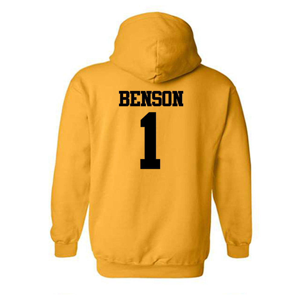Missouri - NCAA Baseball : Cameron Benson - Generic Shersey Hooded Sweatshirt-1