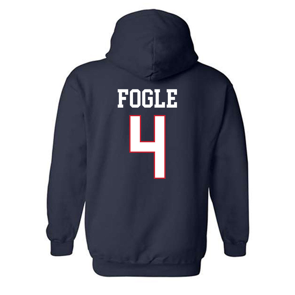Gonzaga - NCAA Men's Basketball : Davis Fogle - Classic Shersey Hooded Sweatshirt-1