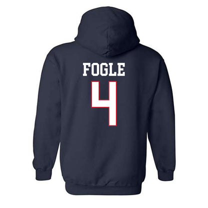 Gonzaga - NCAA Men's Basketball : Davis Fogle - Classic Shersey Hooded Sweatshirt-1