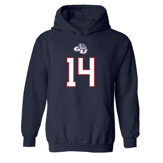 Gonzaga - NCAA Men's Basketball : Alonzo Metz - Classic Shersey Hooded Sweatshirt-0