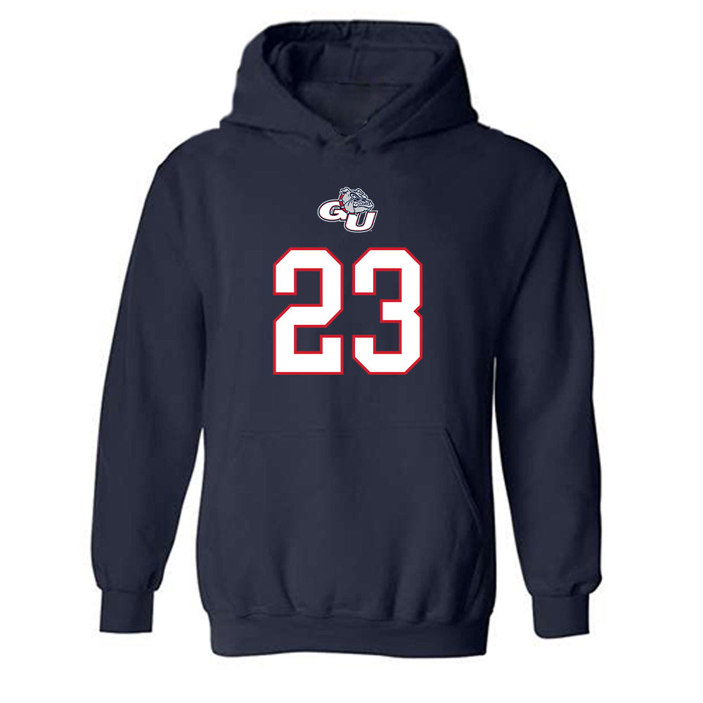 Gonzaga - NCAA Men's Basketball : Adam Miller - Classic Shersey Hooded Sweatshirt-0