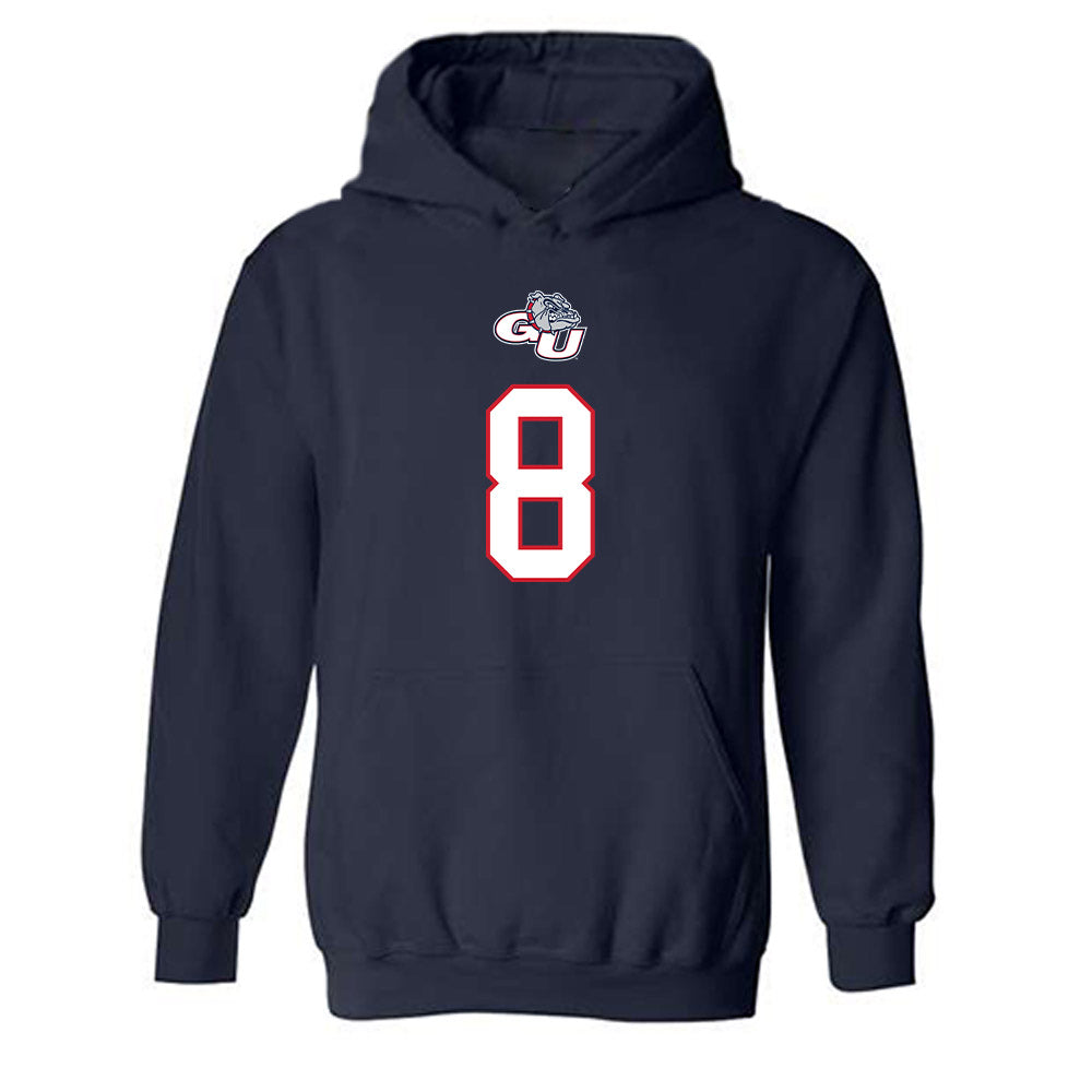 Gonzaga - NCAA Men's Basketball : Jalen Warley - Classic Shersey Hooded Sweatshirt-0