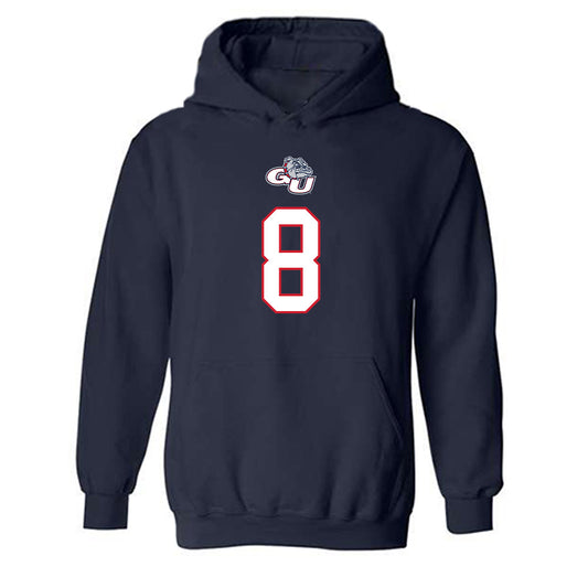 Gonzaga - NCAA Men's Basketball : Jalen Warley - Classic Shersey Hooded Sweatshirt-0