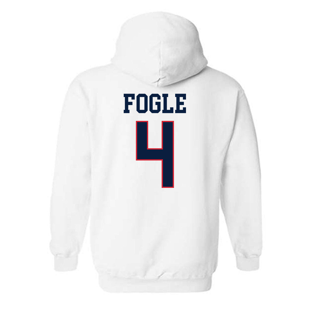 Gonzaga - NCAA Men's Basketball : Davis Fogle - Classic Shersey Hooded Sweatshirt-1