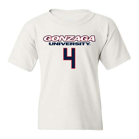 Gonzaga - NCAA Men's Basketball : Davis Fogle - Classic Shersey Youth T-Shirt-0