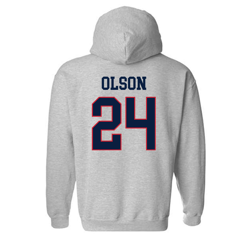 Gonzaga - NCAA Men's Soccer : Morgan Olson - Classic Shersey Hooded Sweatshirt-1