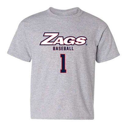 Gonzaga - NCAA Baseball : Jacob Wrubleski - Classic Shersey Youth T-Shirt-0