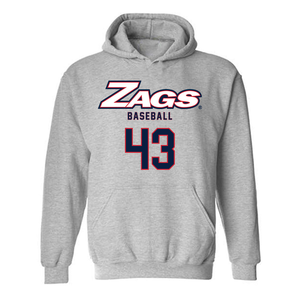 Gonzaga - NCAA Baseball : Landon Hood - Classic Shersey Hooded Sweatshirt-0