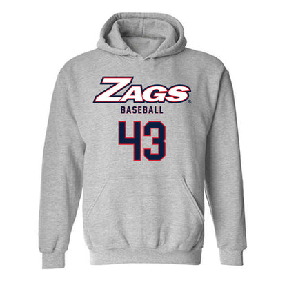 Gonzaga - NCAA Baseball : Landon Hood - Classic Shersey Hooded Sweatshirt-0