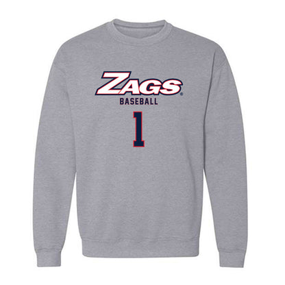 Gonzaga - NCAA Baseball : Jacob Wrubleski - Classic Shersey Crewneck Sweatshirt-0
