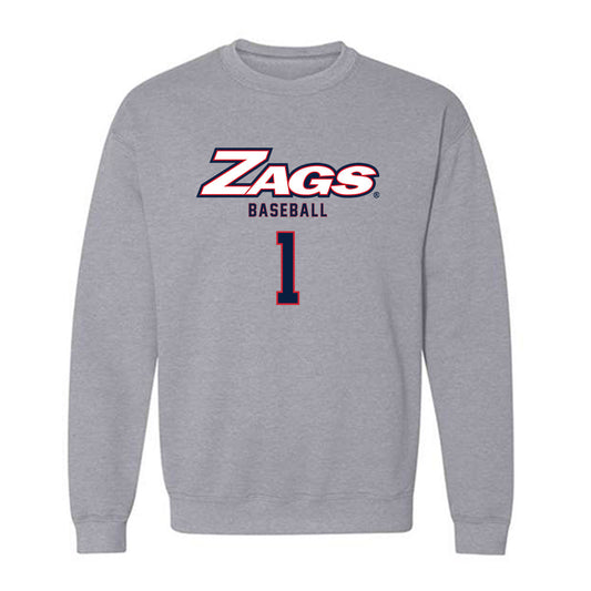 Gonzaga - NCAA Baseball : Jacob Wrubleski - Classic Shersey Crewneck Sweatshirt-0