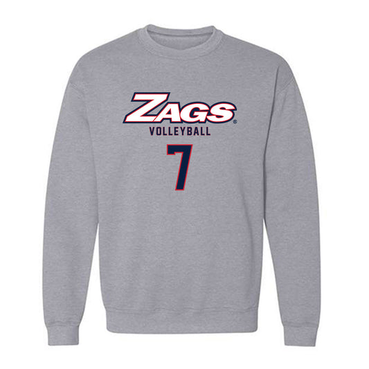Gonzaga - NCAA Women's Volleyball : Nikita Clausen - Classic Shersey Crewneck Sweatshirt-0