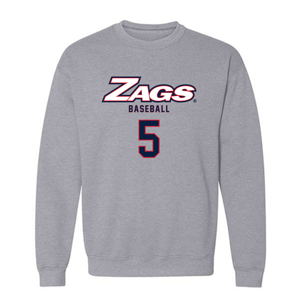 Gonzaga - NCAA Baseball : Mikey Bell - Classic Shersey Crewneck Sweatshirt-0