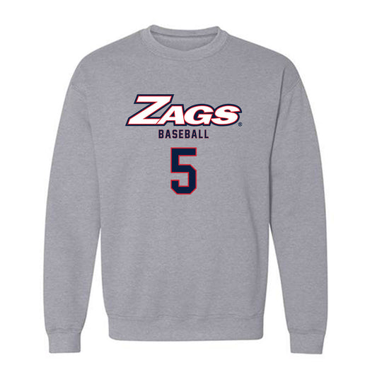 Gonzaga - NCAA Baseball : Mikey Bell - Classic Shersey Crewneck Sweatshirt-0