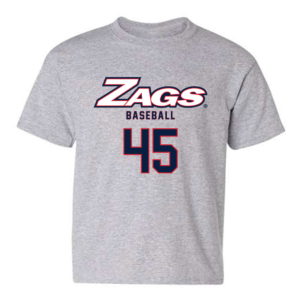 Gonzaga - NCAA Baseball : Ethan Bergan - Classic Shersey Youth T-Shirt-0