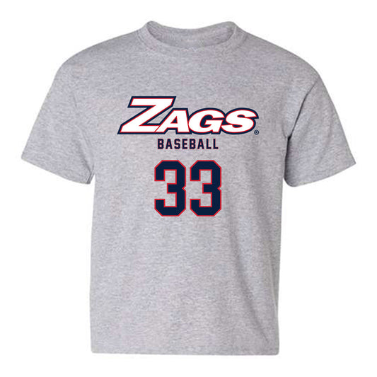 Gonzaga - NCAA Baseball : Gabe Brabec - Classic Shersey Youth T-Shirt-0