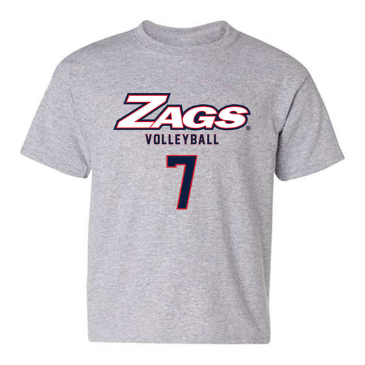 Gonzaga - NCAA Women's Volleyball : Nikita Clausen - Classic Shersey Youth T-Shirt-0