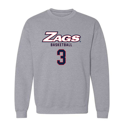 Gonzaga - NCAA Men's Basketball : Braeden Smith - Classic Shersey Crewneck Sweatshirt