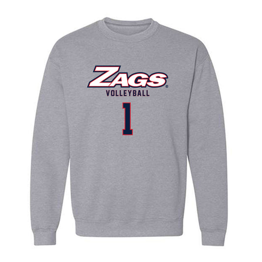 Gonzaga - NCAA Women's Volleyball : Aurie Duncan - Classic Shersey Crewneck Sweatshirt-0