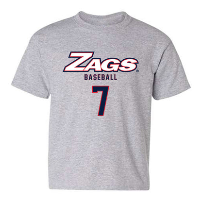 Gonzaga - NCAA Baseball : Bo Shinkle - Classic Shersey Youth T-Shirt-0