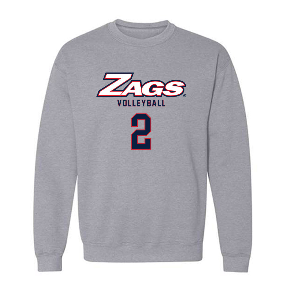 Gonzaga - NCAA Women's Volleyball : Claire Wagstaff - Classic Shersey Crewneck Sweatshirt-0